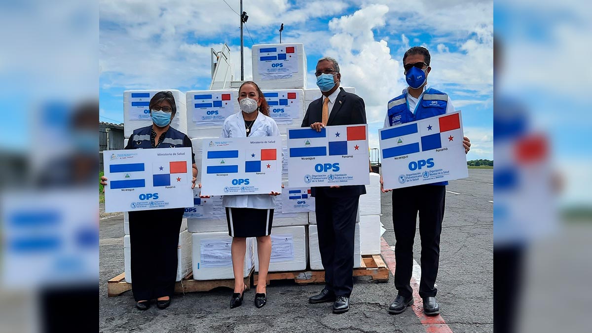 Nicaragua recibe donación de 243 mil, 880 dosis de vacunas AstraZeneca de Panamá