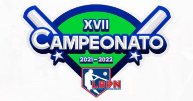 Logo oficial del XVII Campeonato 2021/2022 de la Liga de Béisbol Profesional Nacional (LBPN).