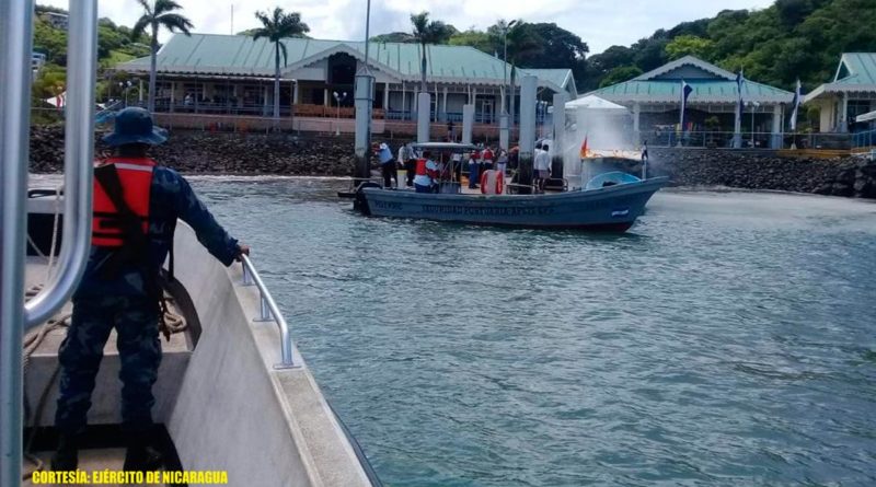 Efectivos de la Fuerza Naval del Ejército de Nicaragua en ejercicio anual de protección y seguridad portuaria