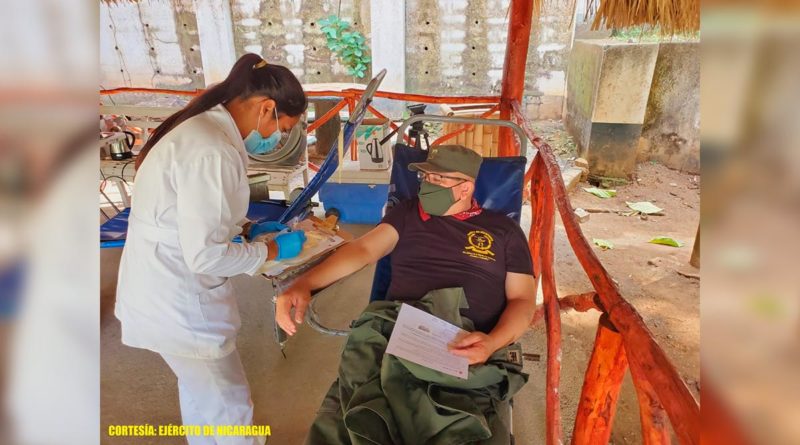 Ejército de Nicaragua participa en Jornada Voluntaria de donación de sangre