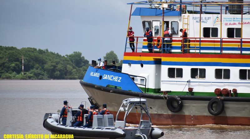 Ejército de Nicaragua participa en Ejercicio de Seguridad Portuaria en el puerto El Bluff