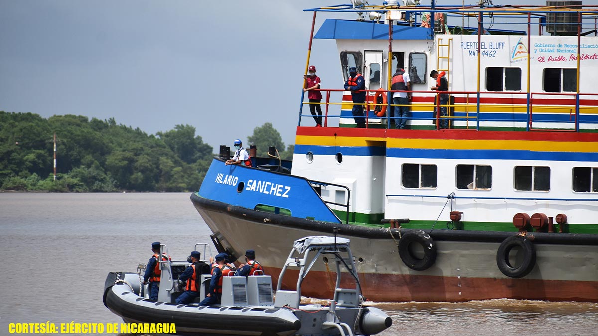 Ejército de Nicaragua participa en Ejercicio de Seguridad Portuaria en el puerto El Bluff