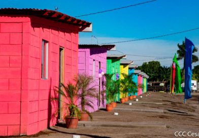 Viviendas entregadas por la Alcaldía e Managua con el programa Bismarck Martínez en la Urbanización Flor de Pino.
