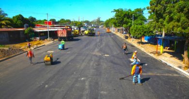 Avanza obra de ampliación en pista 25 calle en Managua