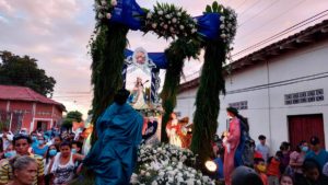 Imagen de la Virgen del Hato en el municipio de El Viejo, Chinandega