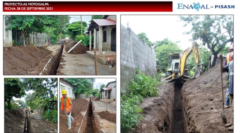ENACAL continúa avances de obras de saneamiento en Moyogalpa
