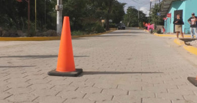 Una de las calles inauguradas por las familias en Estelí