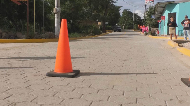 Una de las calles inauguradas por las familias en Estelí