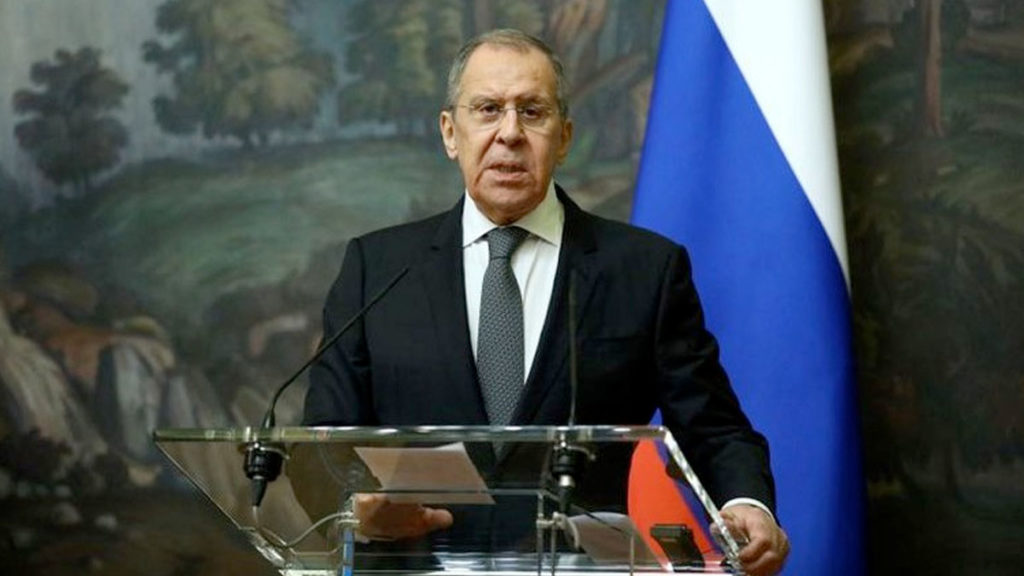 Ministro de relaciones Exteriores de la Federación Rusa, Serguéi Lavrov