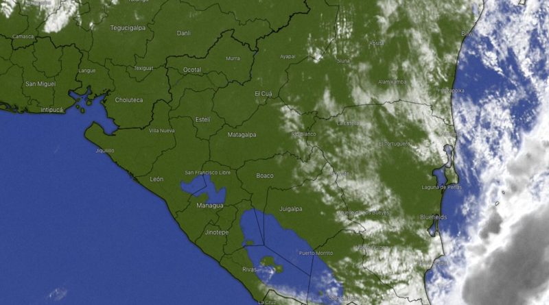 Imágenes satelitales del clima en Nicaragua