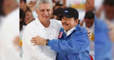 Presidente - Comandante Daniel Ortega y Presidente de Cuba, Miguel Díaz Canel