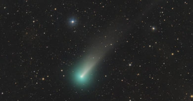Fotografía del Cometa Leonard, captada el 13 de noviembre de 2021