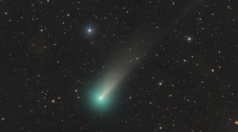 Fotografía del Cometa Leonard, captada el 13 de noviembre de 2021