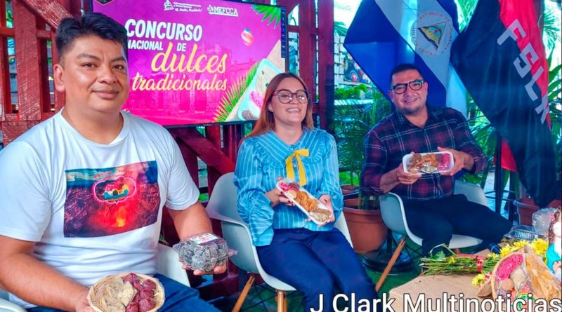 Autoridades del MEFCCA invitando al concurso nacional de dulces tradicionales