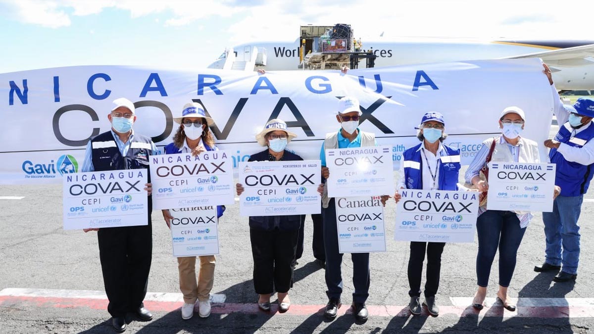 Nicaragua recibió nuevo lote de vacunas Astrazeneca a través del mecanismo Covax