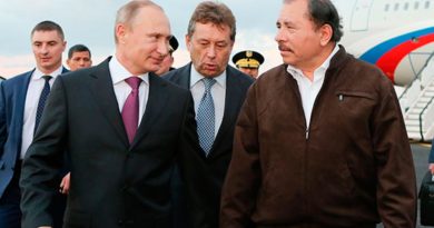 Presidente de Nicaragua, Daniel Ortega junto al Presidente de Rusia, Vladímir Putin