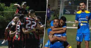 Leones de Managua / Jugadores del Walter Ferretti y Managua FC celebrando su clasificación a Liga Primera