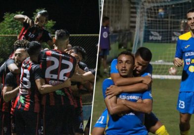 Leones de Managua / Jugadores del Walter Ferretti y Managua FC celebrando su clasificación a Liga Primera