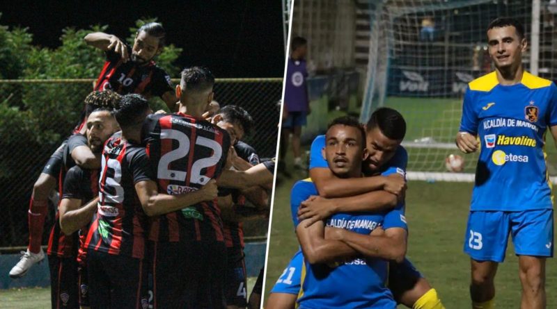 Leones de Managua / Jugadores del Walter Ferretti y Managua FC celebrando su clasificación a Liga Primera