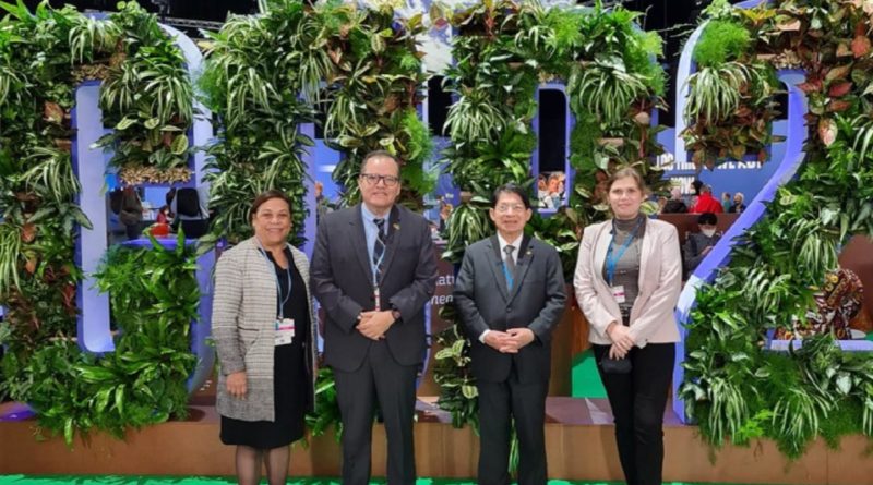 Delegación de Nicaragua en la Cumbre de Cambio Climático de Naciones Unidas, COP 26, Glasgow, Escocia, Reino Unido.
