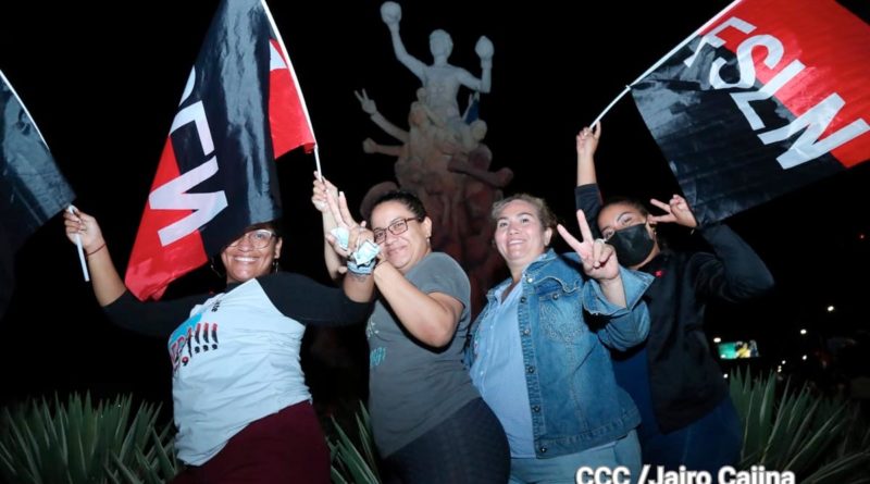 Mujeres en la Plaza de las Victorias