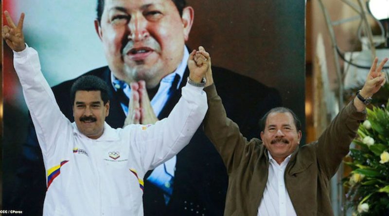 Presidente de Venezuela, Nicolás Maduro junto al Presidente de Nicaragua, Comandante Daniel Ortega