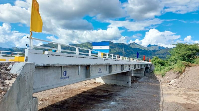 Nuevo puente Gualilica de 121 metros de longitud inaugurado por el MTI en Estelí