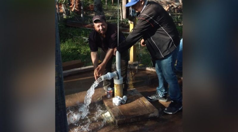 ENACAL restablece servicio de agua en la comunidad San Diego en Teustepe, Boaco