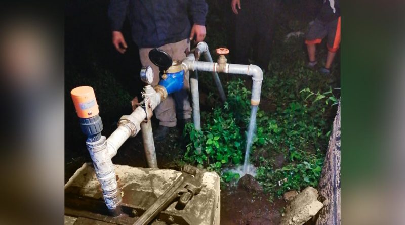 ENACAL restablece servicio de Agua en la Comunidad Los Romero, Diriamba