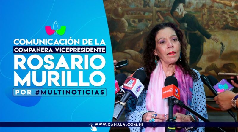 Declaraciones de la Compañera Rosario Murillo en el noticiero Multinoticias al mediodía