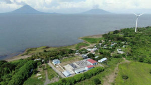 Vista aérea de la obra de Toma y Planta de Agua Potable.