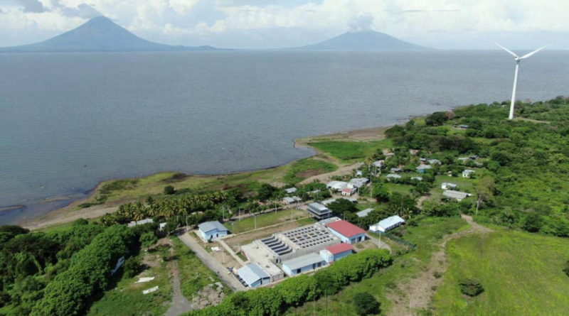 Vista aérea de la obra de Toma y Planta de Agua Potable.