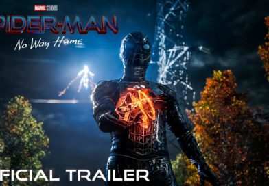 Spider-Man con su nuevo traje negro y Electro atrás de él en el aire.
