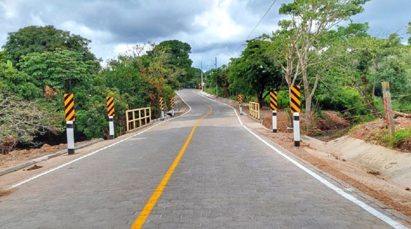 Carretera de 3 kilómetros de adoquinado que será inaugurado el próximo martes que une San Nicolás y Estelí.