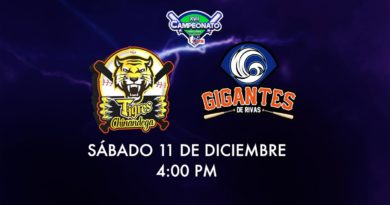 Tigres de Chinandega VS Gigantes de Rivas - Temporada Regular - Liga de Béisbol Profesional Nacional (LBPN).