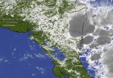 Imagen satelital sobre el clima en Nicaragua