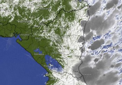 Imagen satelital sobre el clima en Nicaragua