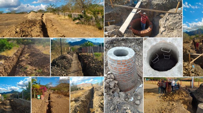 Proceso de instalación de la red de alcantarillado sanitario en Somoto