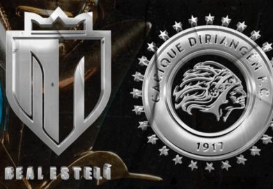 Logos de los equipos Real Estelí y Cacique Diriangén en la Liga Primera de Nicaragua.