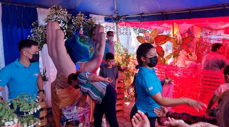 Familias de El Viejo en Chinandega celebrando a la Purísima Concepción de María