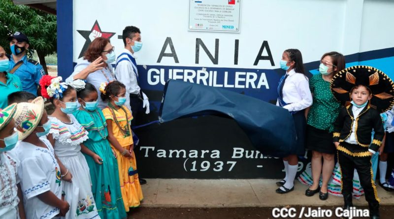 MINED inaugura obras de rehabilitación en el Centro Escolar Tania la Guerrillera en Villa El Carmen