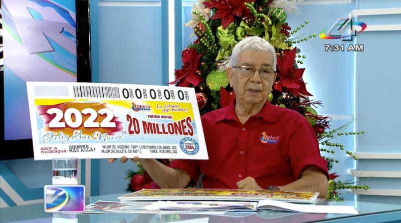 Gerente de la Lotería, Ernesto Vallecillo en la Revista en Vivo, viernes 17 de diciembre de 2021