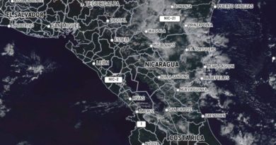 INETER: Lluvias ligeras a moderadas prevalecerá en la Costa Caribe de Nicaragua