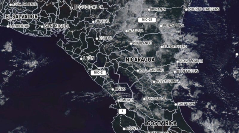 INETER: Lluvias ligeras a moderadas prevalecerá en la Costa Caribe de Nicaragua