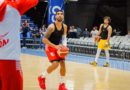 Jugadores del Real Estelí en el juego ante los Stingers en la Basketball Champions League.