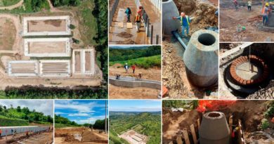 Proceso de construcción del proyecto de saneamiento acuífero en Tola,Rivas.