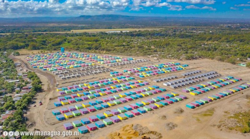 Vista aérea de Villa Flor de Pino en Managua