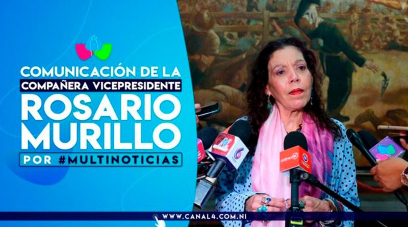 Declaraciones de la Compañera Rosario Murillo en Multinoticias, Canal 4 (03 de enero de 2022)