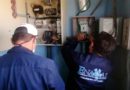 Operarios de ENACAL trabajando en la rehabilitación de sistema de agua en sector El Litoral, entre Diriamba y Jinotepe