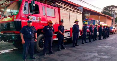 Personal humano y equipos bomberiles que prestarán atención a las familias de Totogalpa, Madriz